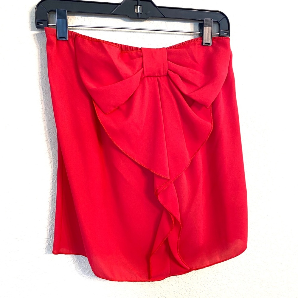 Strapless Chiffon Top